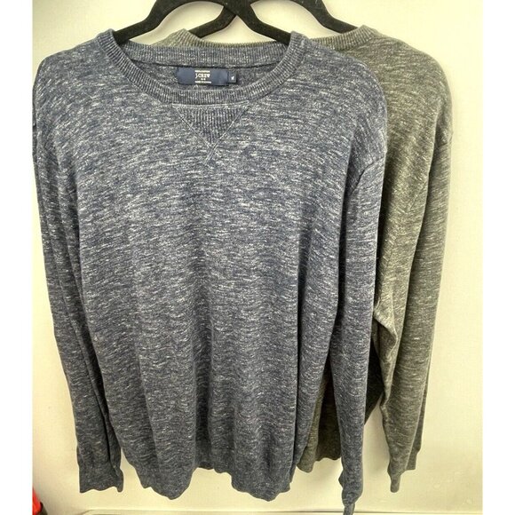 J. Crew Men's Crewneck Sweaters - Gray and Blue - Picture 12 of 16